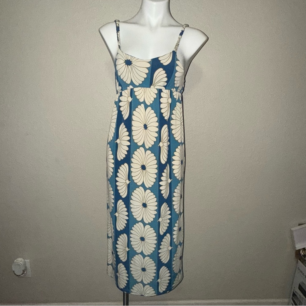 Vintage shell Blue and White Women's Dress